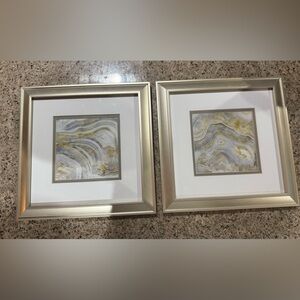 Set of 2 Framed Agate Allure Art Prints